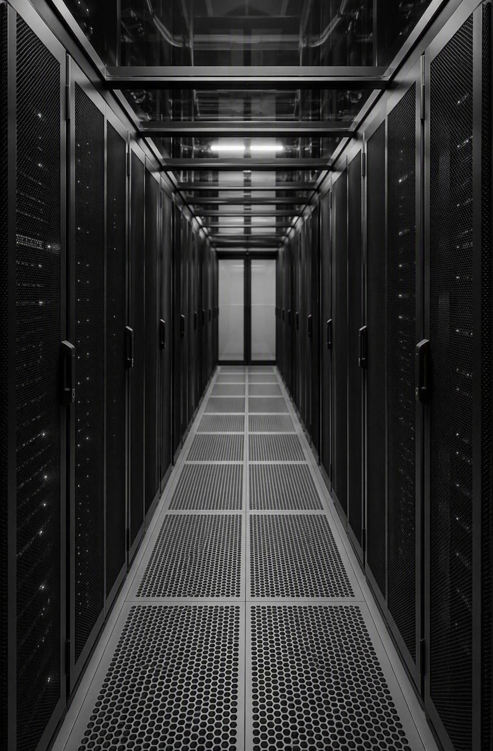Server room corridor